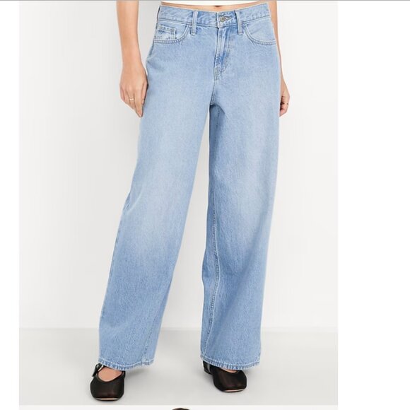 Old Navy High-Rise WOW Wide-Leg Jeans - Light Wash - Size 18 - Picture 1 of 4